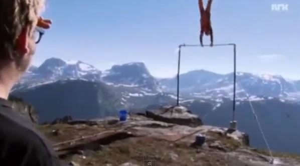 В Норвегии акробатический трюк чуть не закончился трагедией