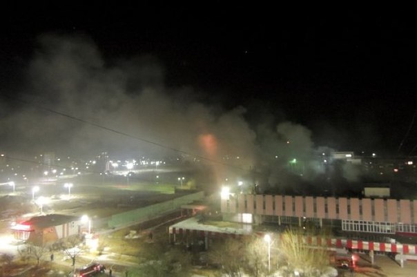 Пожар в Краснокаменске