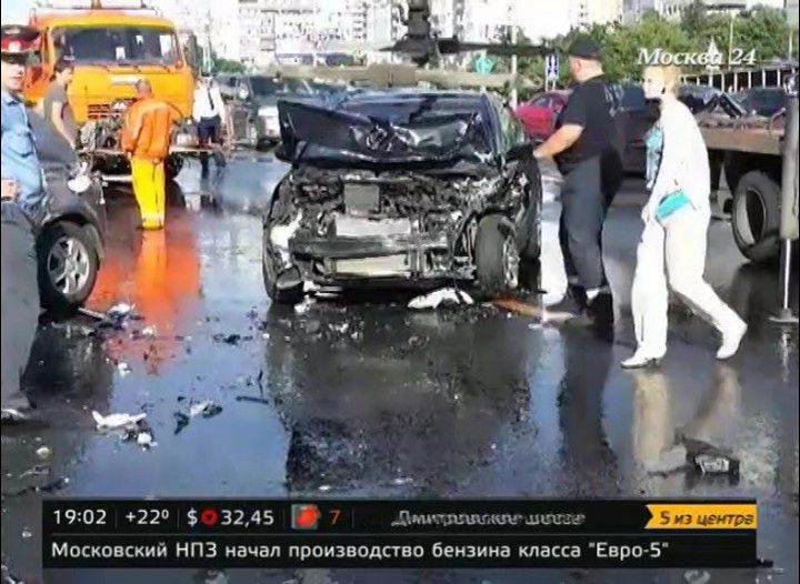 Авария на Кутузовском 17.07.2013 видео