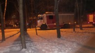 Пожар в Королеве 30.01.2014. Видео