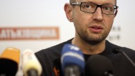 Ukrainian opposition leader Yatsenyuk, speaks during a news conference in Kiev