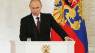 Russian President Putin addresses the Federal Assembly at the Kremlin in Moscow