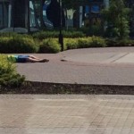 Фото. На Донецком ЖД вокзале расстреляли парковщика