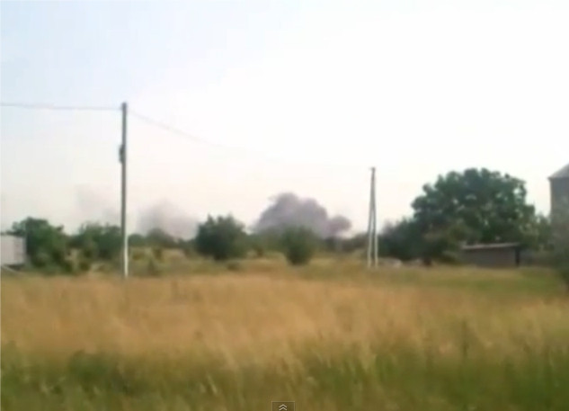 Видео. Под Славянском сбили украинский вертолёт