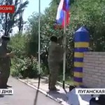 Видео. Над погранзаставой Дьяково поднят флаг России