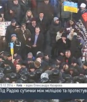 Видео. Под Верховной Радой Украины начались столкновения
